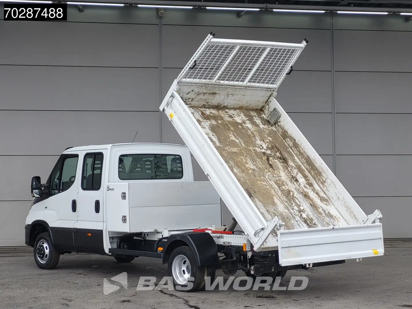 Iveco Daily 35C16 3.0L Kipper met Kist Dubbel Cabine 3,5t Trek Wit - 2