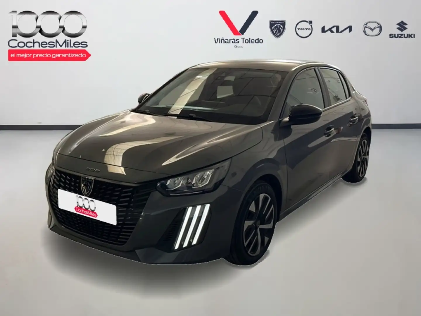 Peugeot 208 1.2 Puretech S&S Active 100 Gris - 1
