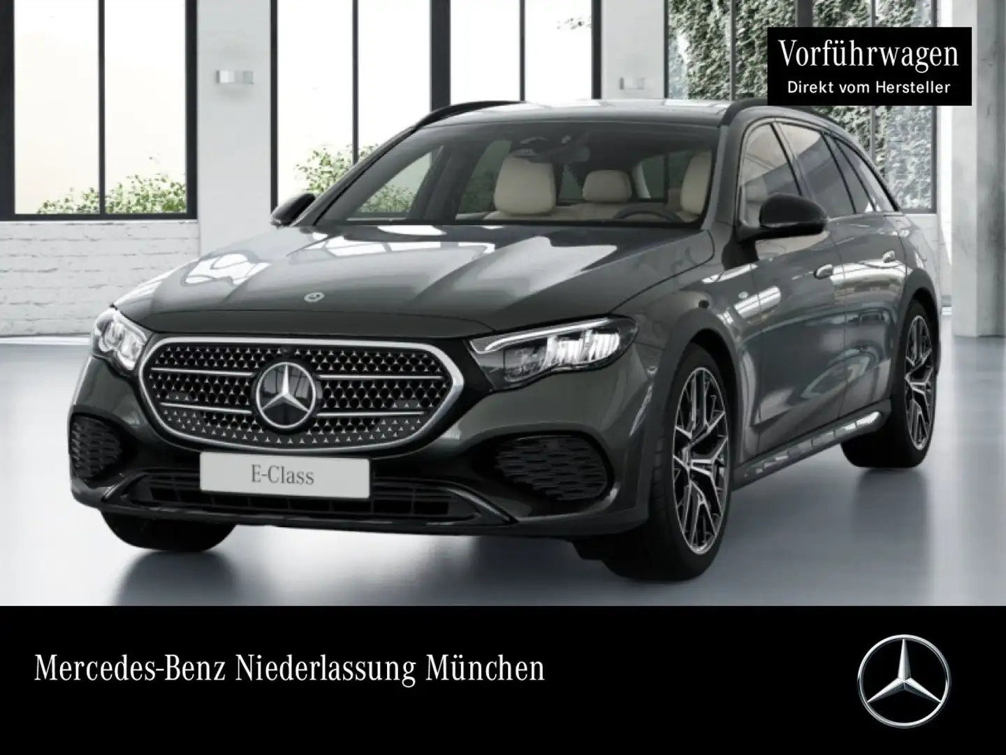 Mercedes-Benz E 300 de T 4M Hybrid Avantgarde 360° Airmat Pano Grau - 1