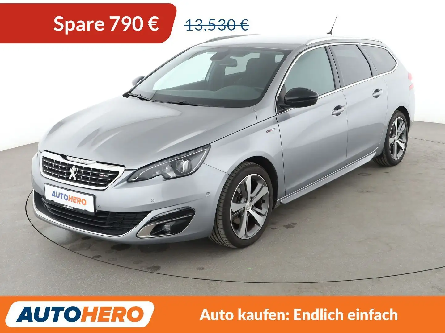 Peugeot 308 1.6 Blue-HDi Allure Aut.*NAVI*TEMPO*PDC*SHZ* Grau - 1