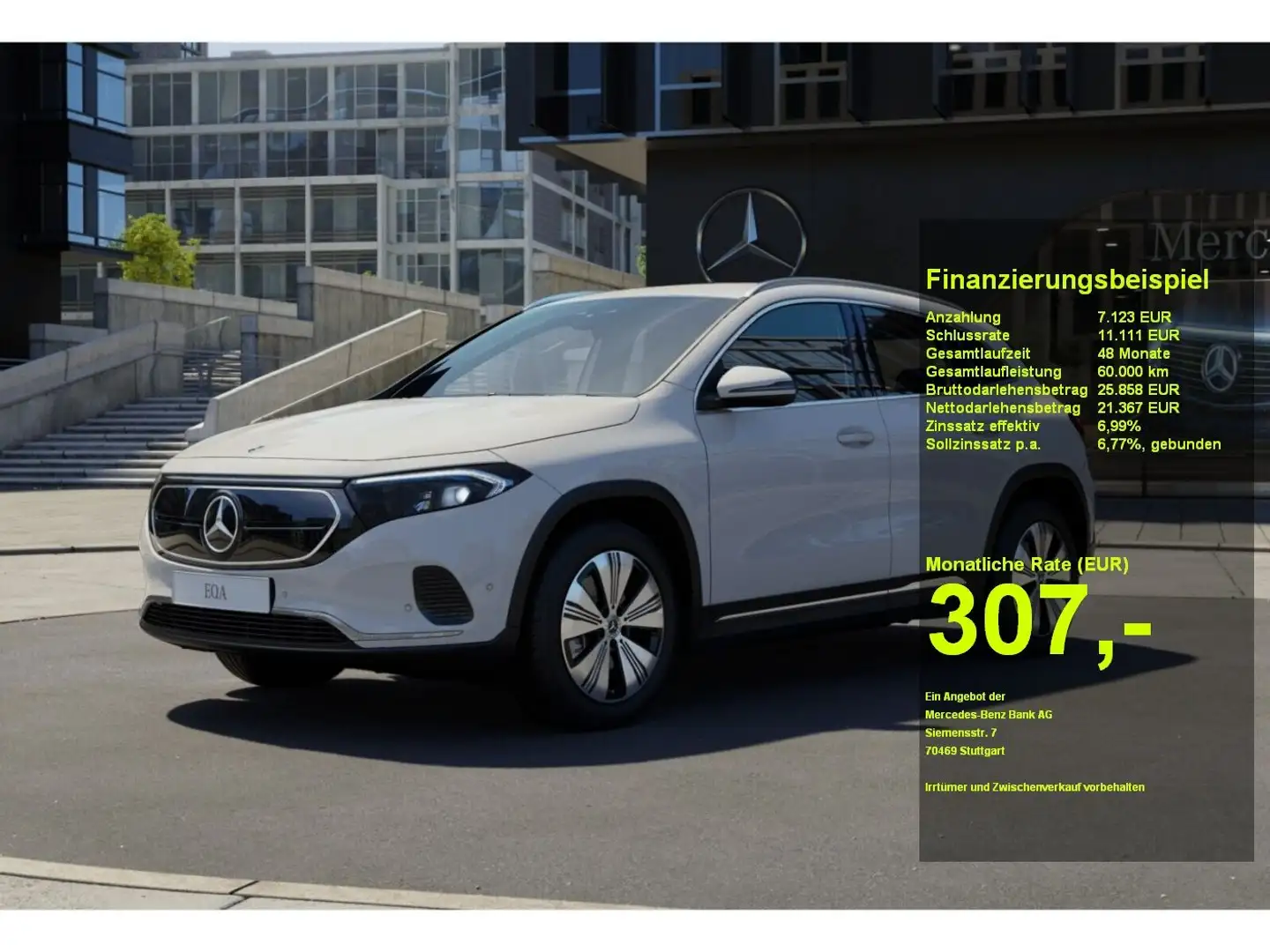 Mercedes-Benz EQA 250 Progressive+MBUX+KAMERA+Ambiente+SHZ Weiß - 1