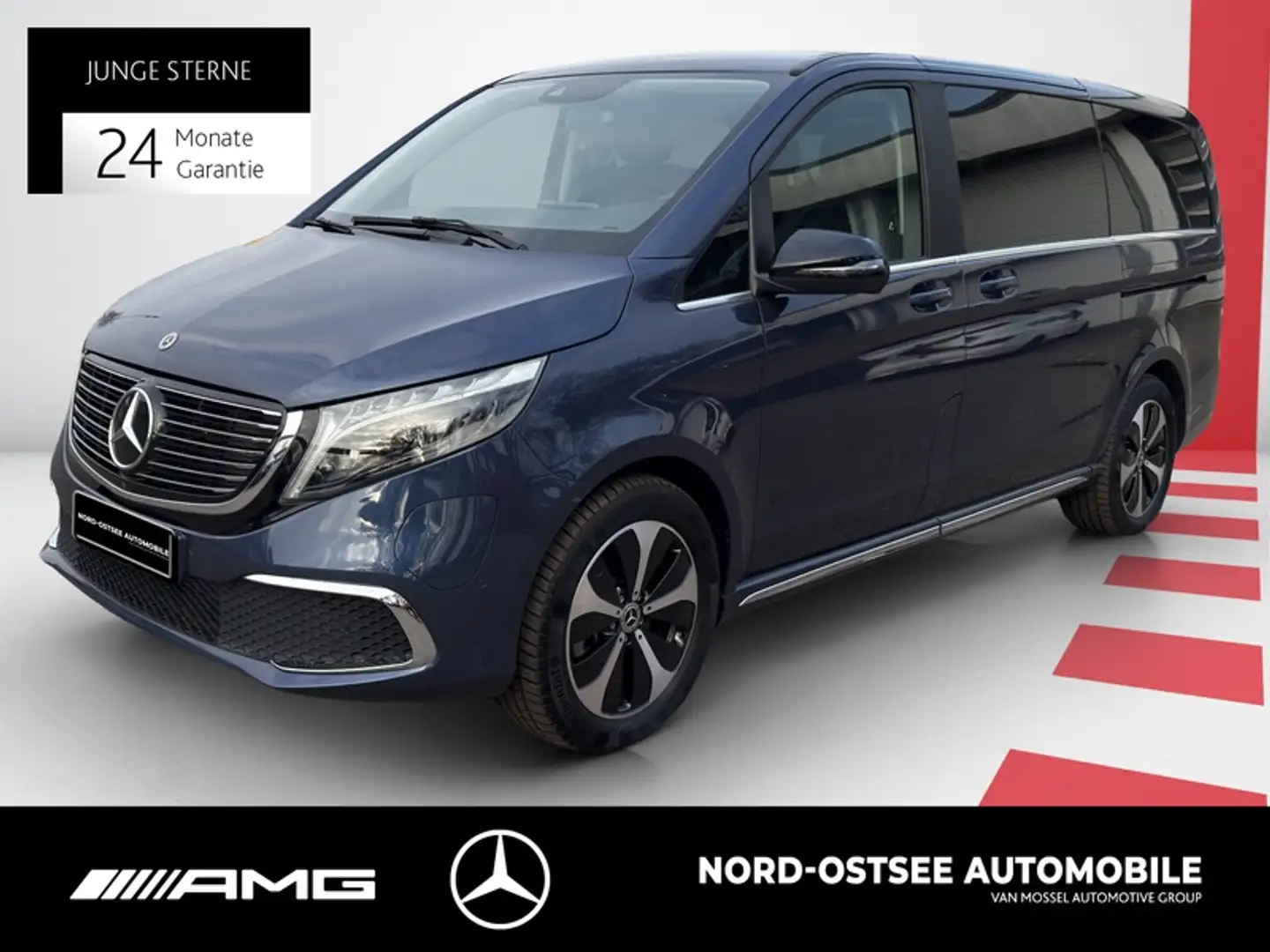 Mercedes-Benz EQV 300 AVANTGARDE AIRMATIC DISTR LED PANO 6SITZ Blau - 1