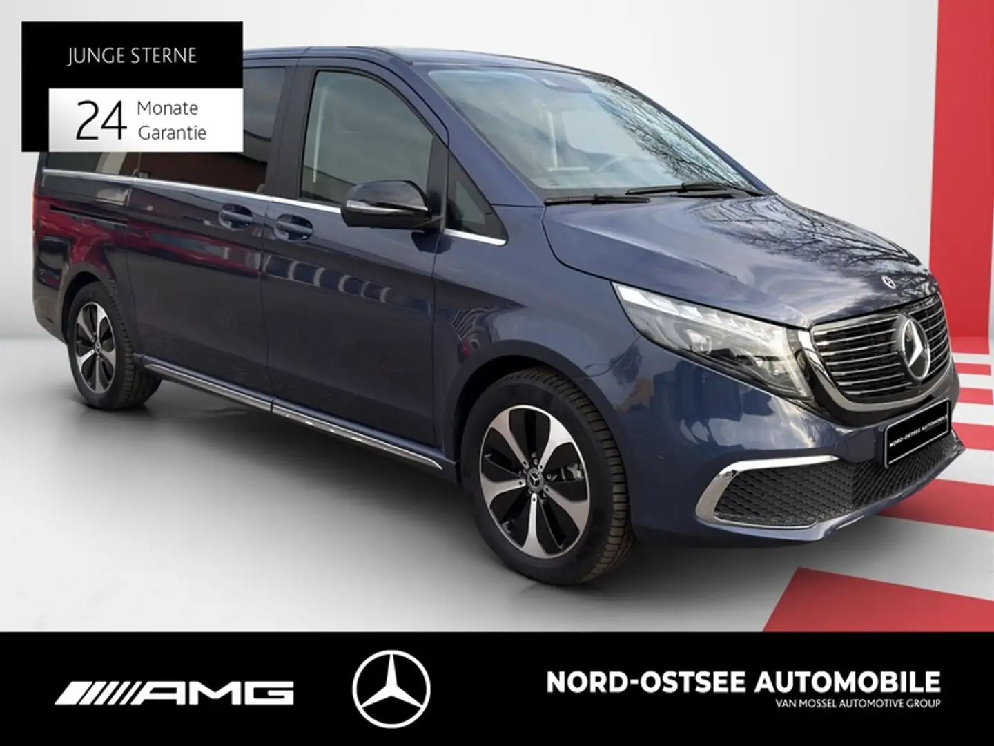 Mercedes-Benz EQV 300 AVANTGARDE AIRMATIC DISTR LED PANO 6SITZ Blau - 2