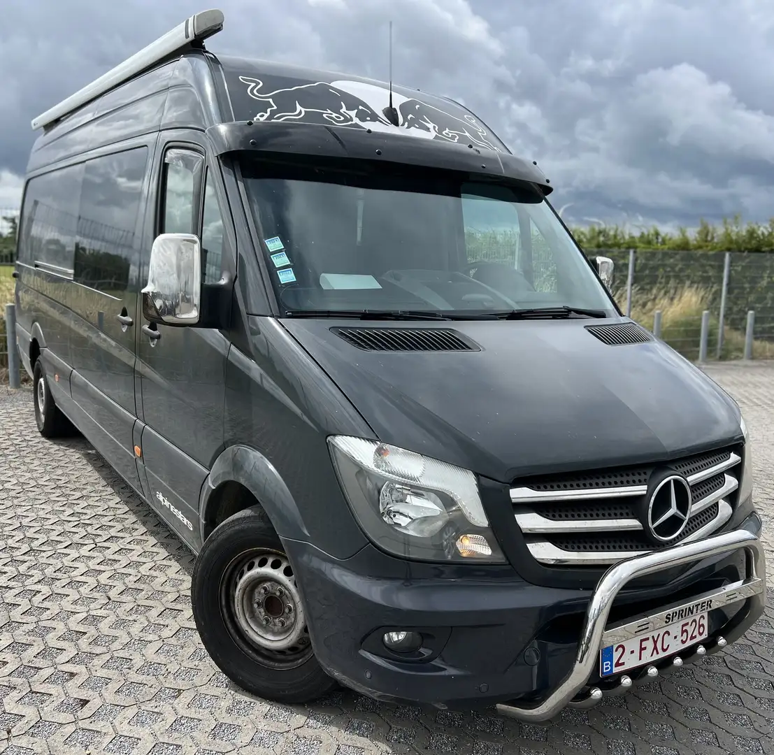 Mercedes-Benz Sprinter 316 2.1 BlueTEC A2H3 + CAMÉRA + NAVI + CLIM Zwart - 2