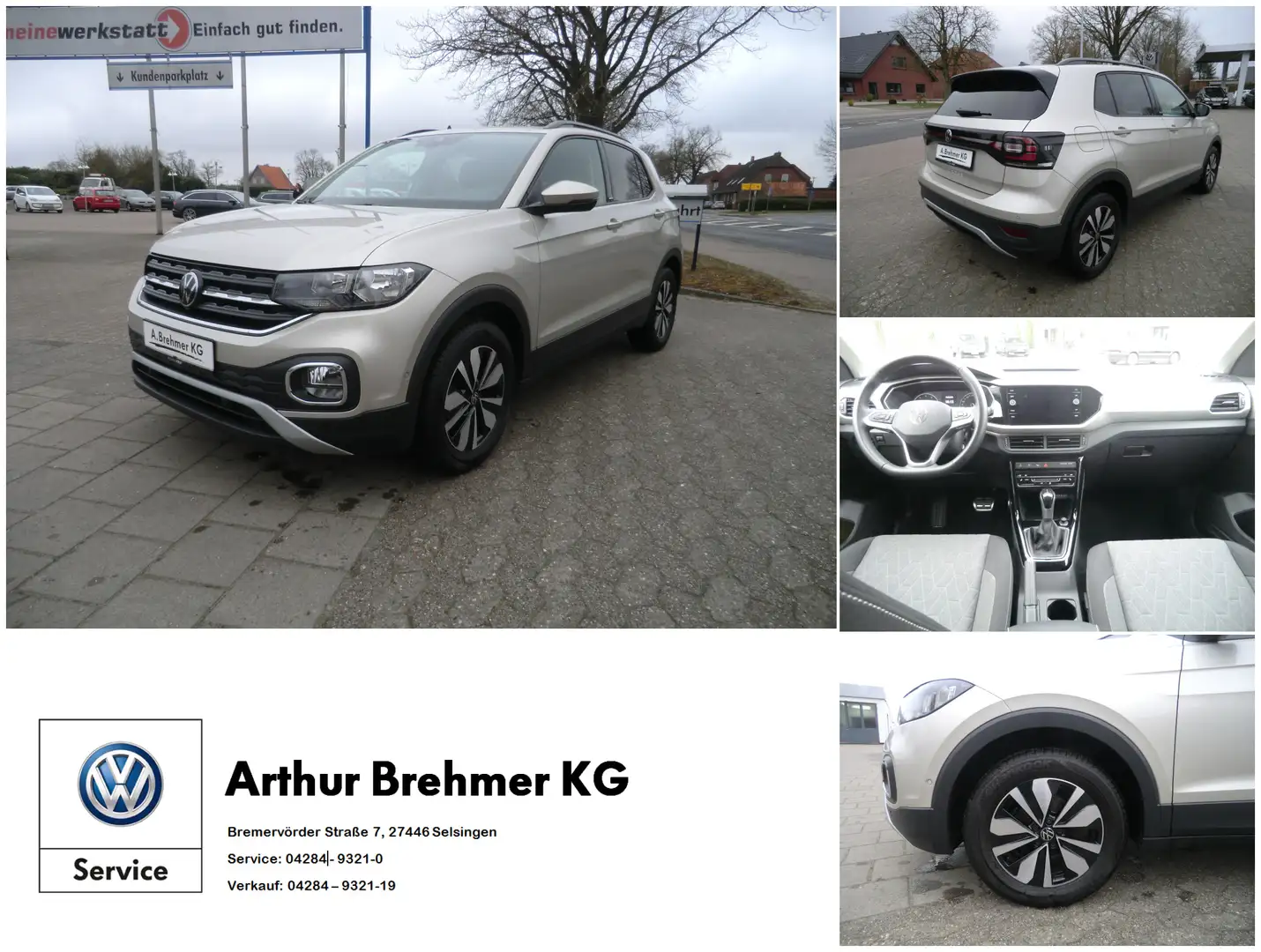 Volkswagen T-Cross 1.5 TSI  Move DSG OPF ACC NAVI SHZ ASG 3J/100 Tkm Silber - 1
