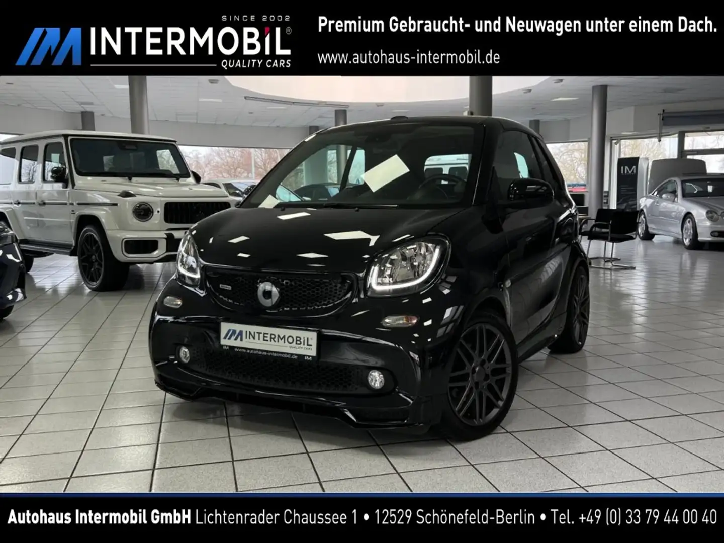 smart forTwo Brabus Cabrio*BEIGE*KAMERA*JBL*XCLUSIVE* Fekete - 1