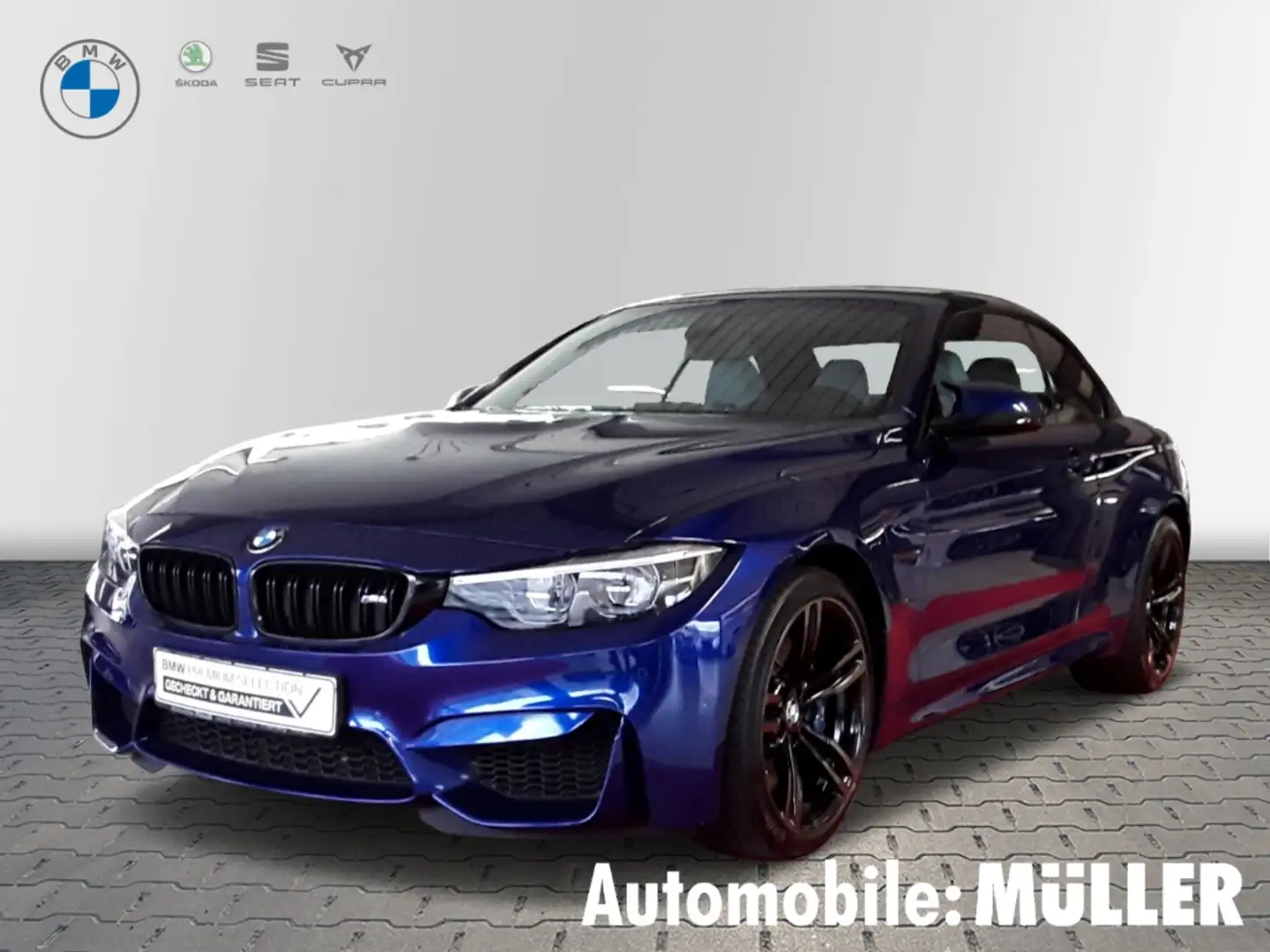 BMW M4 Cabrio*RFK*DAB*HuD*HiFi*Adapt.LED* Синій - 1