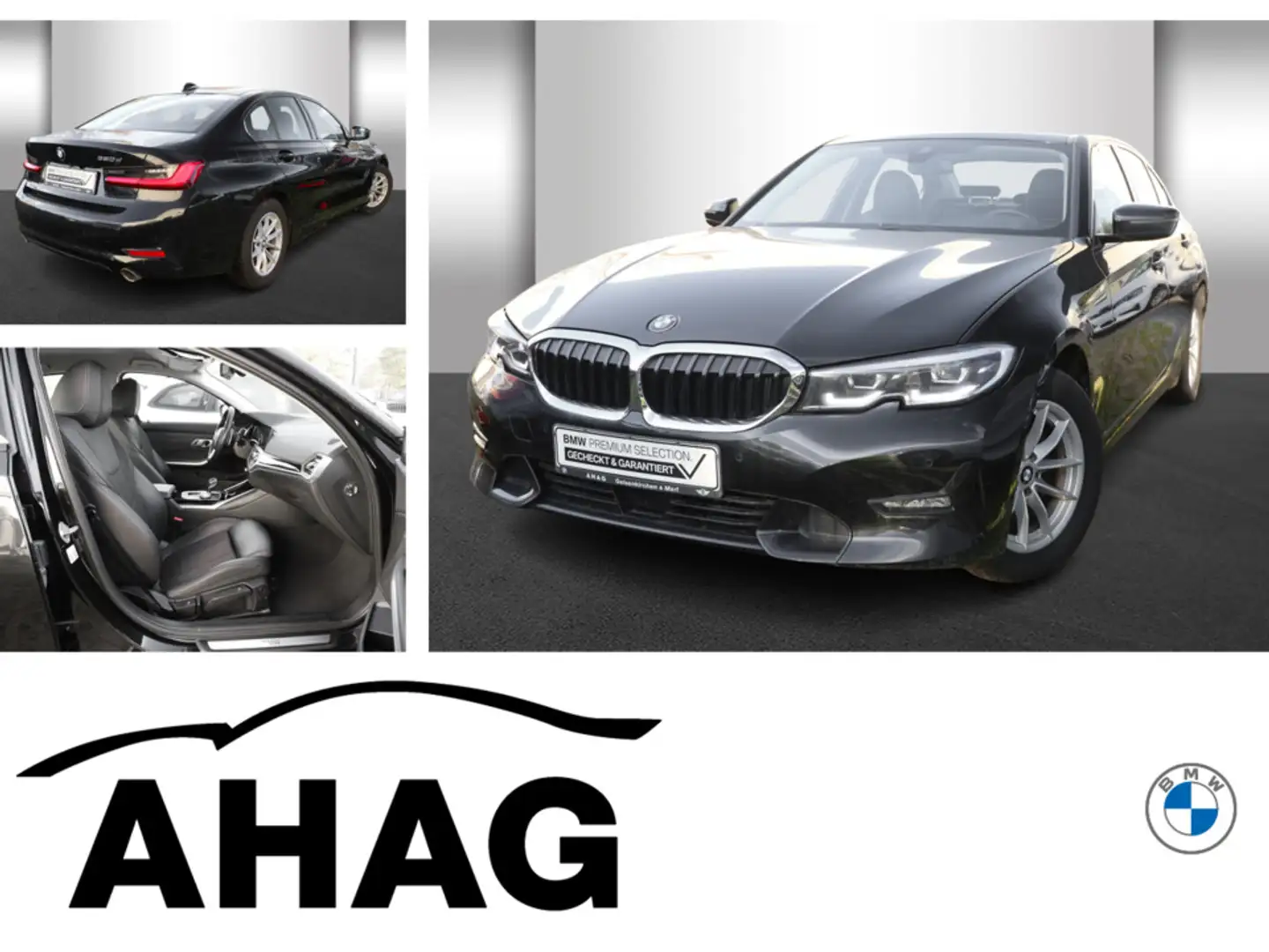 BMW 320 d Sport Line Automatik Navi Tempom.aktiv Bluetooth Schwarz - 1