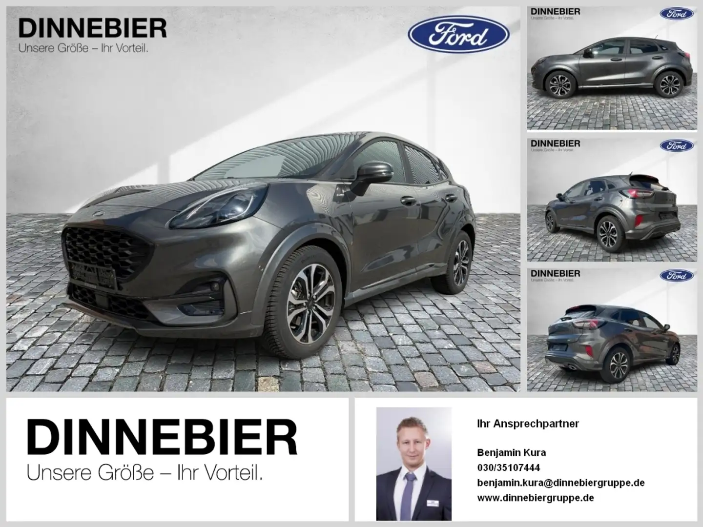 Ford Puma ST-Line ParkAss. FLA Grau - 1