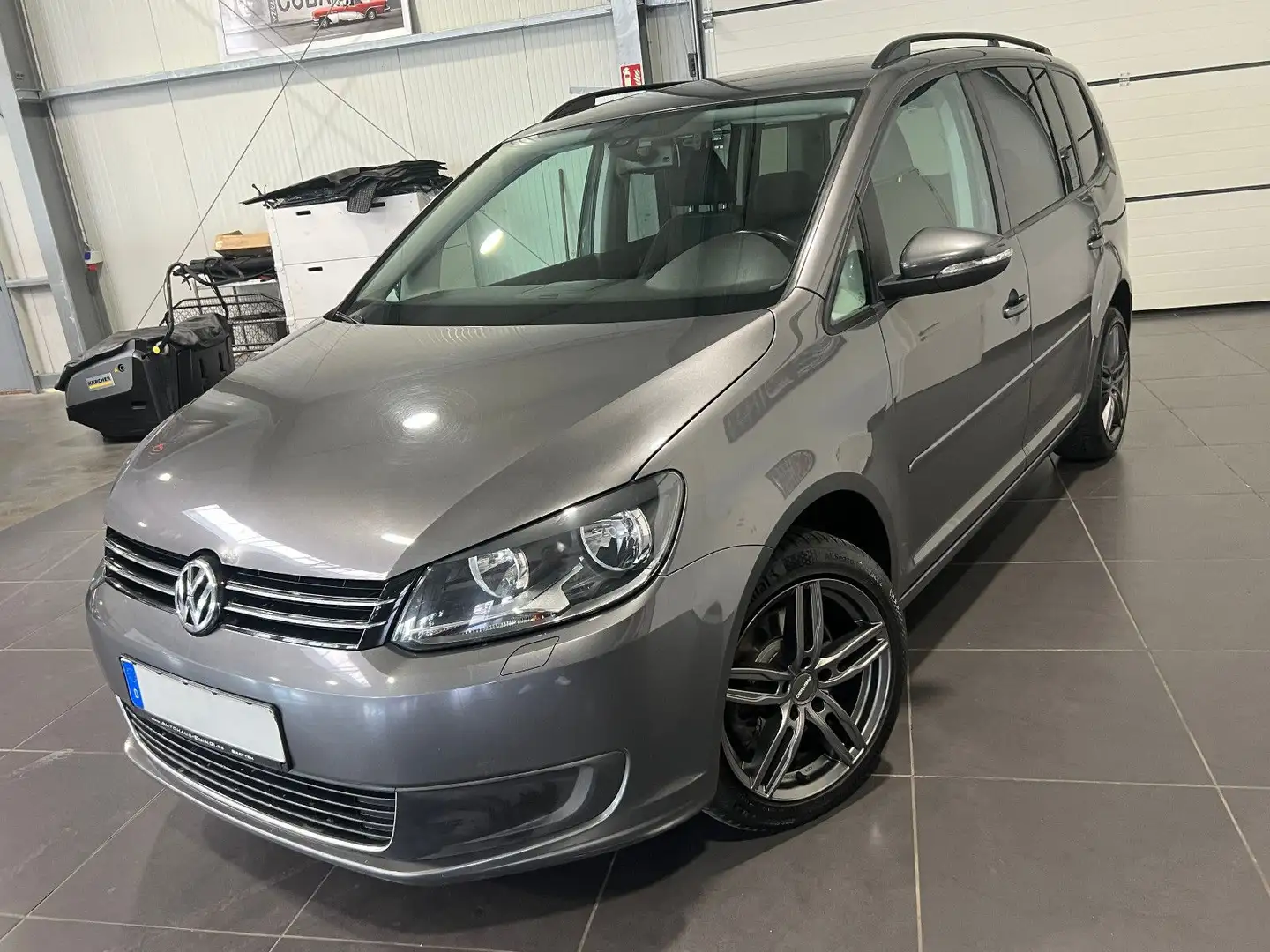 Volkswagen Touran 2.0 TDi **7-Sitze*AHK*SHZ*PDC*Temp** Gris - 1
