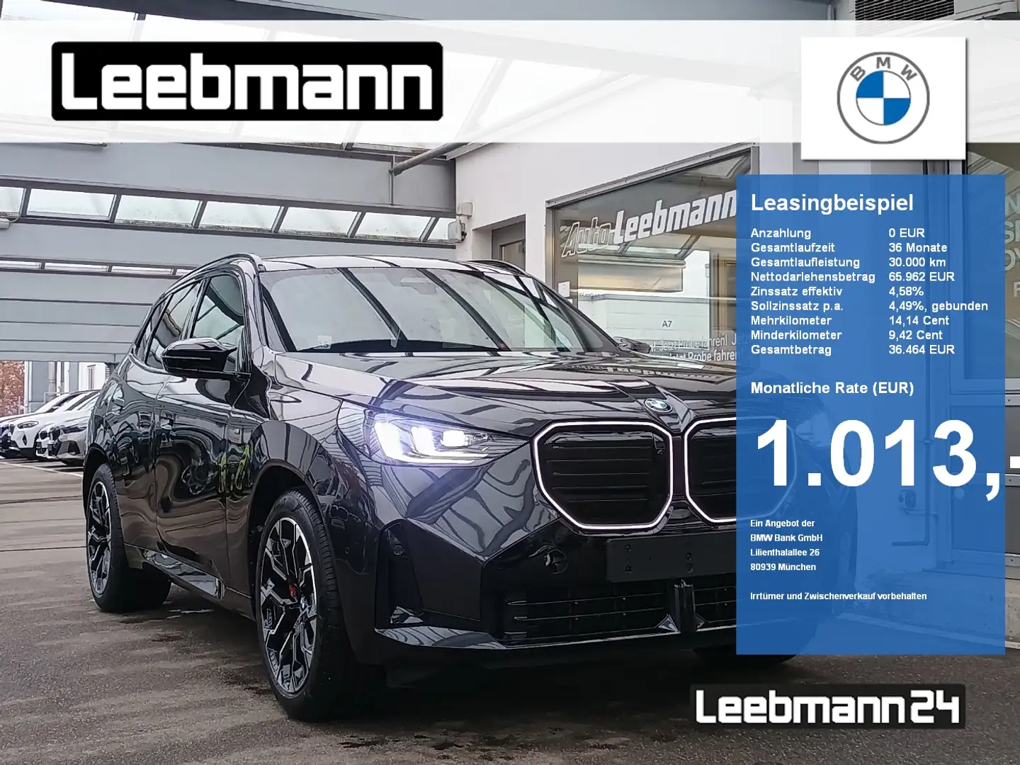 BMW X3 M 50 AHK/Innovation+Premium/Panorama/HUD/ACC Grau - 1