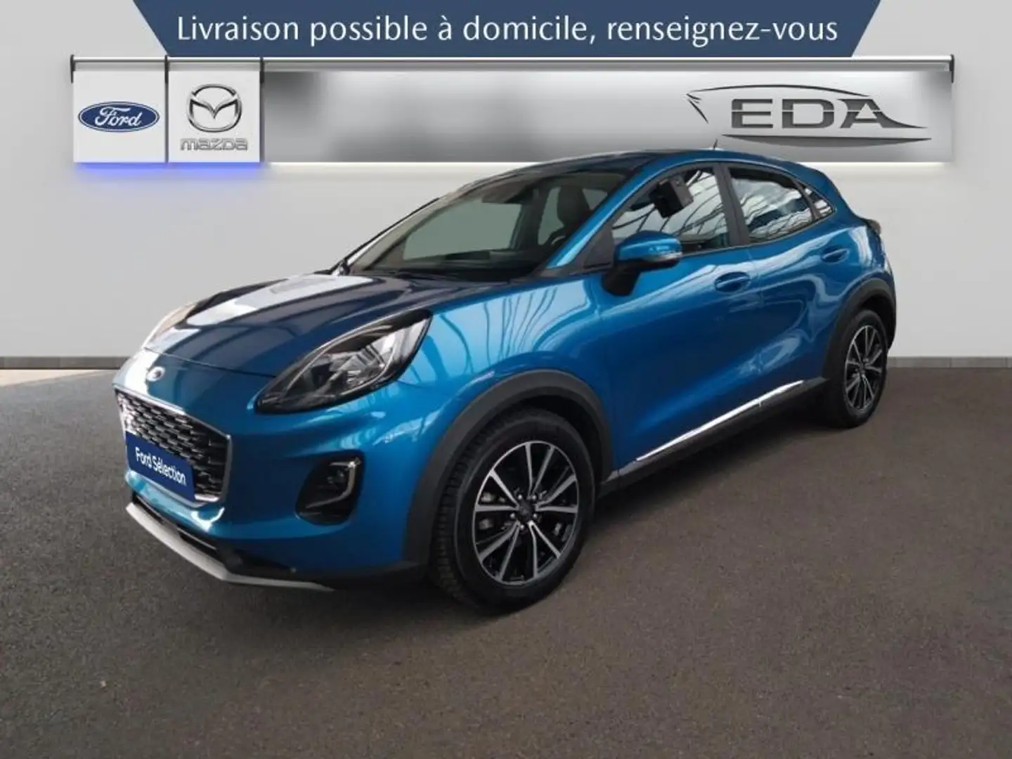 Ford Puma 1.0 EcoBoost 125ch mHEV Titanium 6cv Blau - 1