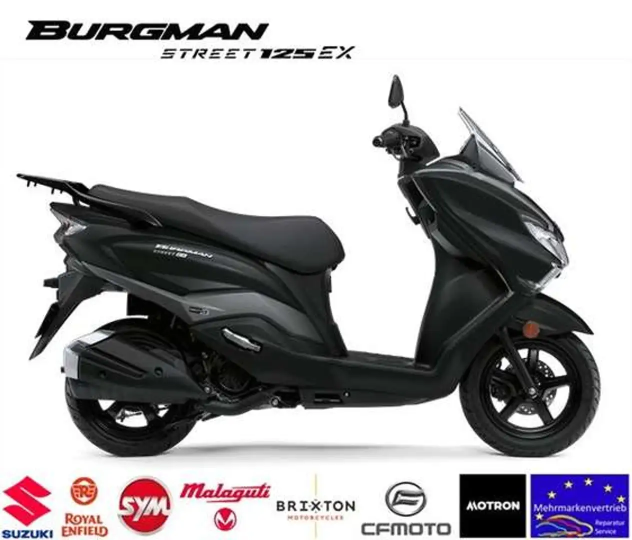 Suzuki Burgman 125 NEU *+ 100 € Benzingutschein* Fekete - 1