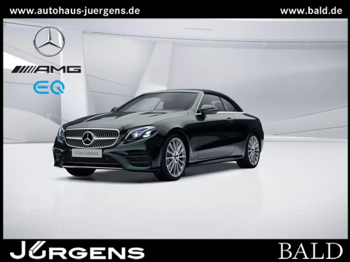 Mercedes-Benz E 220 d Cabrio AMG-Sport/MLB/360/Burm/Distr/20' Verde - 1