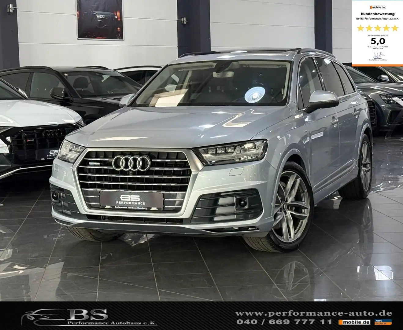 Audi Q7 3.0 TDI |S-LINE|EXCLUSIVE|MATRIX|PANO|ACC|7-S Silber - 1
