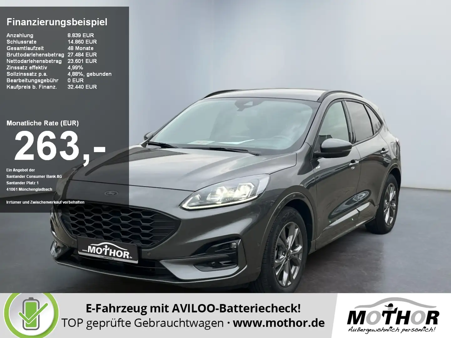 Ford Kuga ST-Line X 2.5 FHEV Automatik Sitzheizung Grau - 1