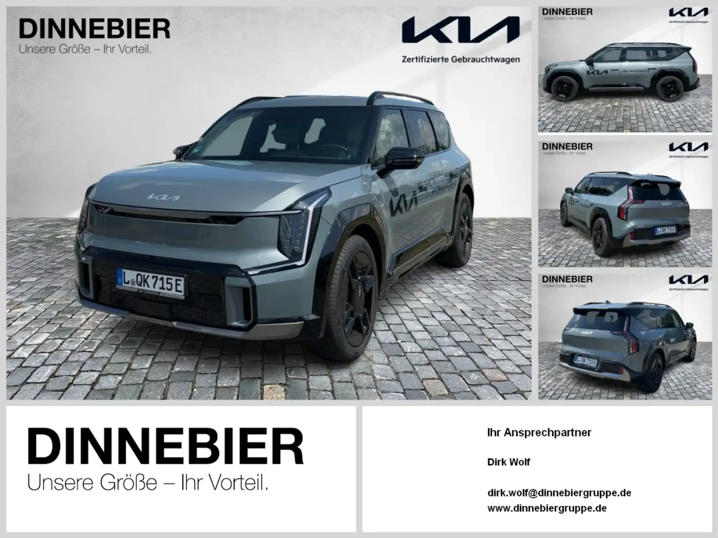 Kia EV9 GT-LINE LAUNCH EDITION AWD Glasdach+360° Verde - 1