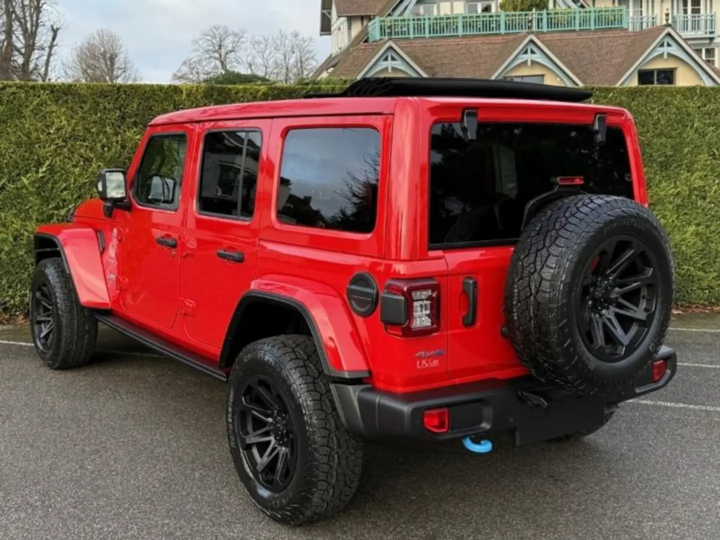 Jeep Wrangler 2.0 T 380ch 4xe Sahara Command Trac Rouge - 2