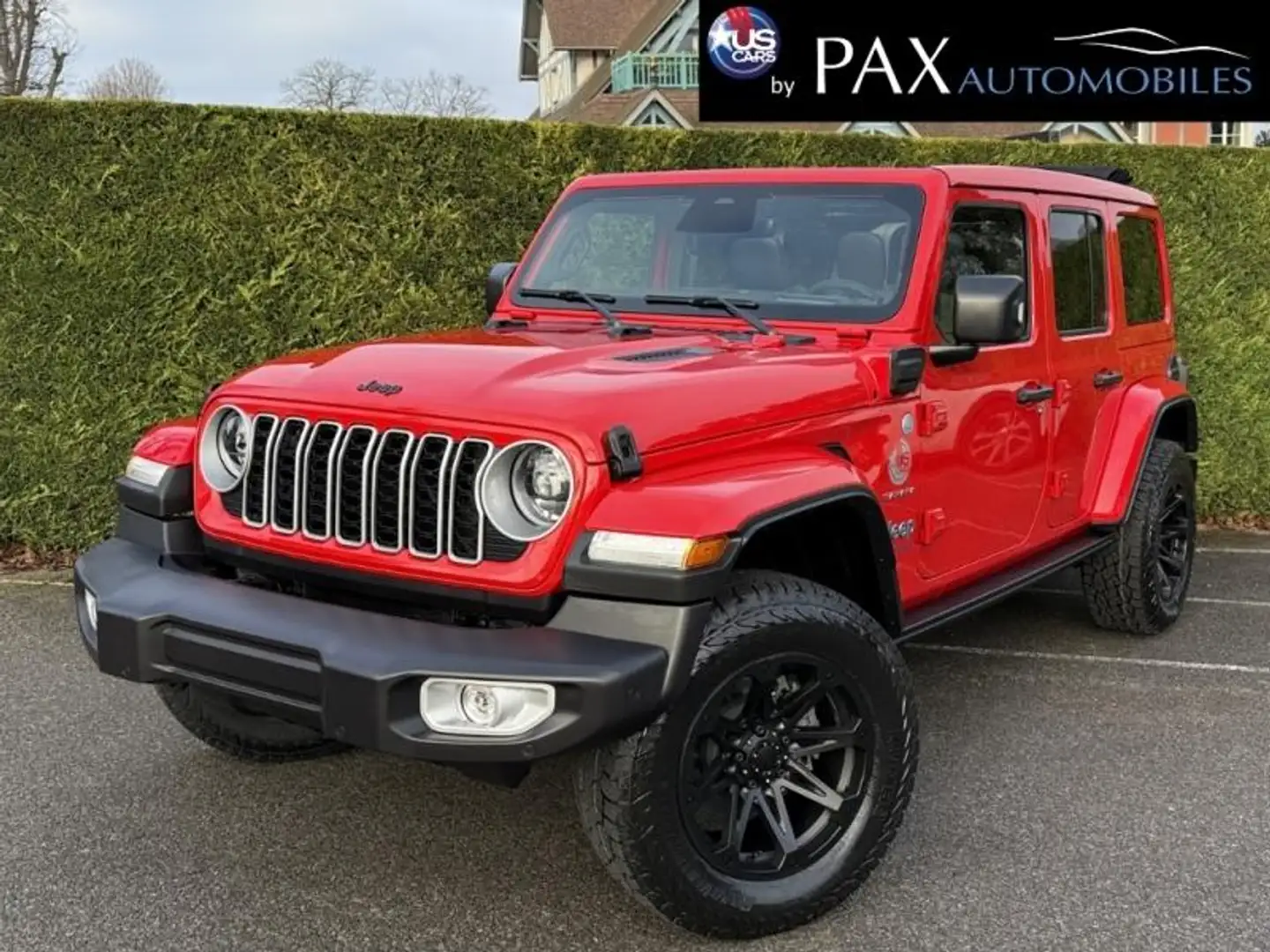Jeep Wrangler 2.0 T 380ch 4xe Sahara Command Trac Rouge - 1