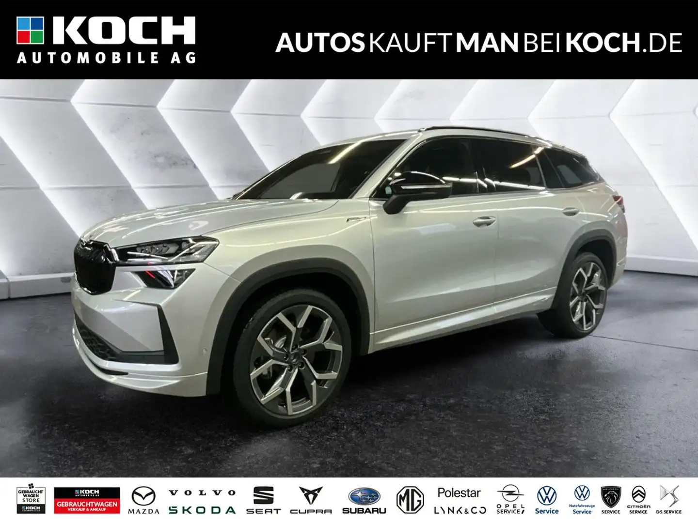 Skoda Kodiaq Sportline 2,0 TSI DSG 4x4 PANO STDHZ AHZV Silber - 1