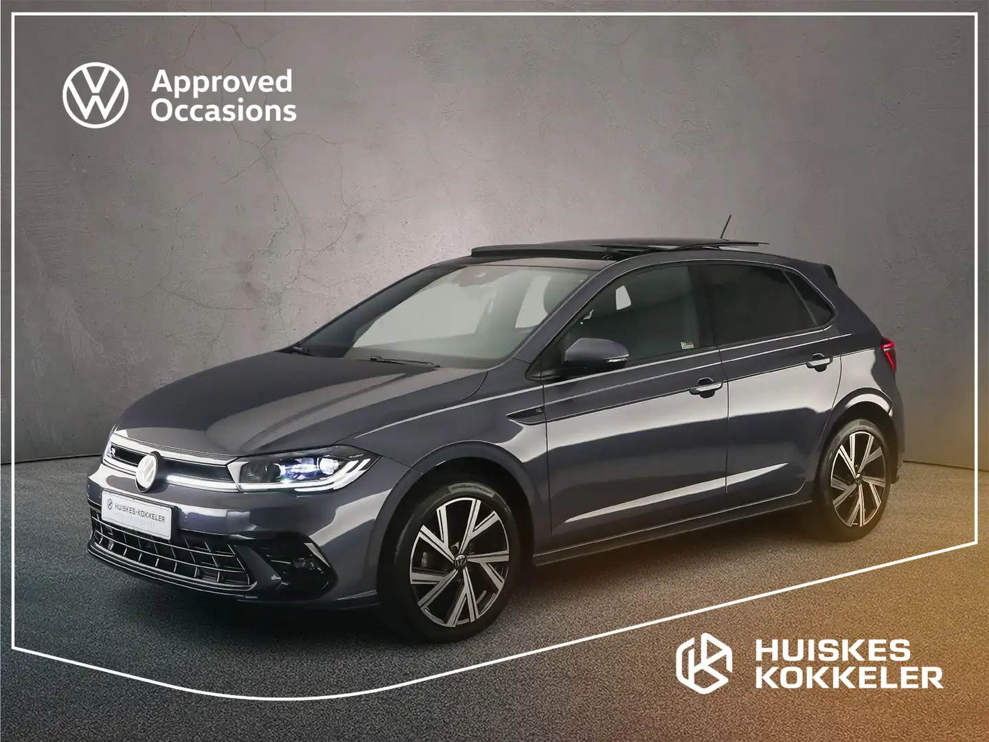 Volkswagen Polo R-Line 1.0 TSI 95pk DSG Automaat Panoramadak, Beat Gris - 1