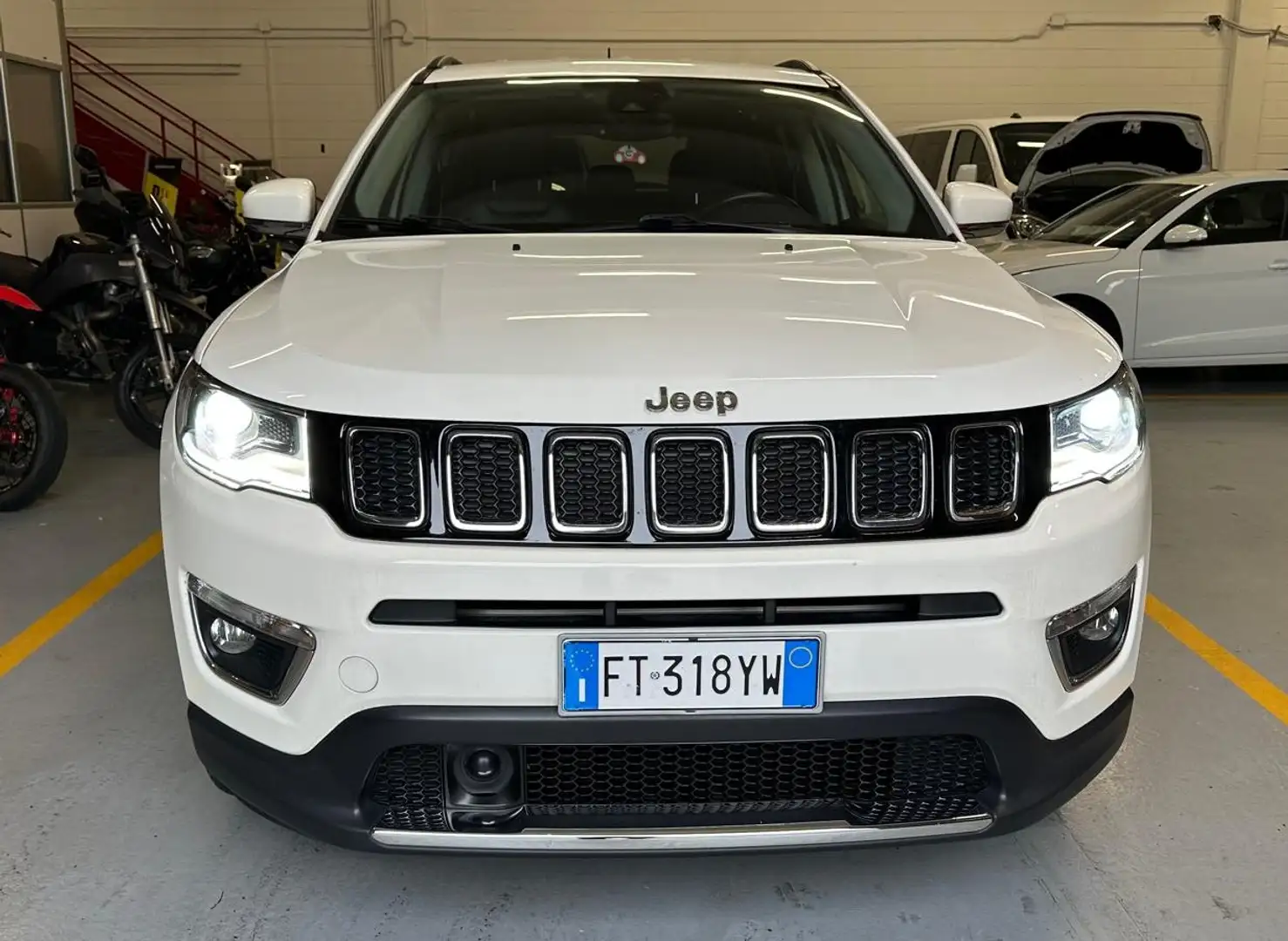Jeep Compass Compass II 2017 2.0 mjt Limited 4wd 140cv auto Weiß - 2