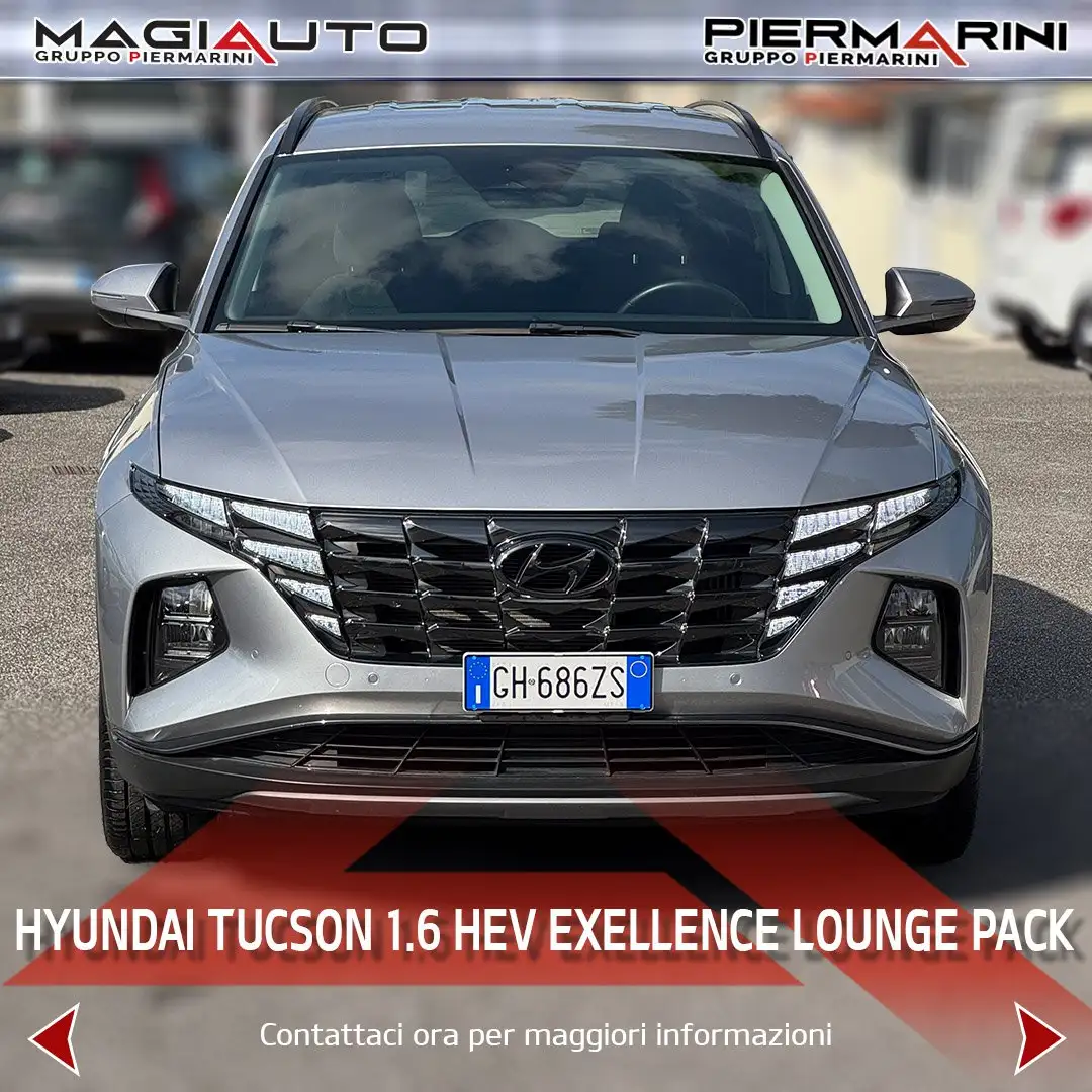 Hyundai TUCSON Tucson 1.6 HEV aut.Exellence Grigio - 2