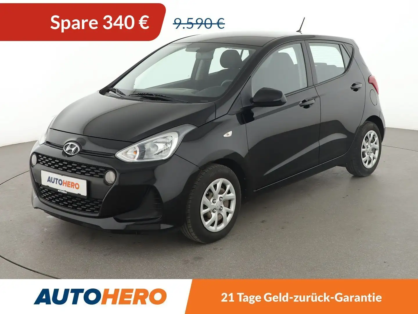 Hyundai i10 1.0 Pure*KLIMA*GARANTIE* Schwarz - 1