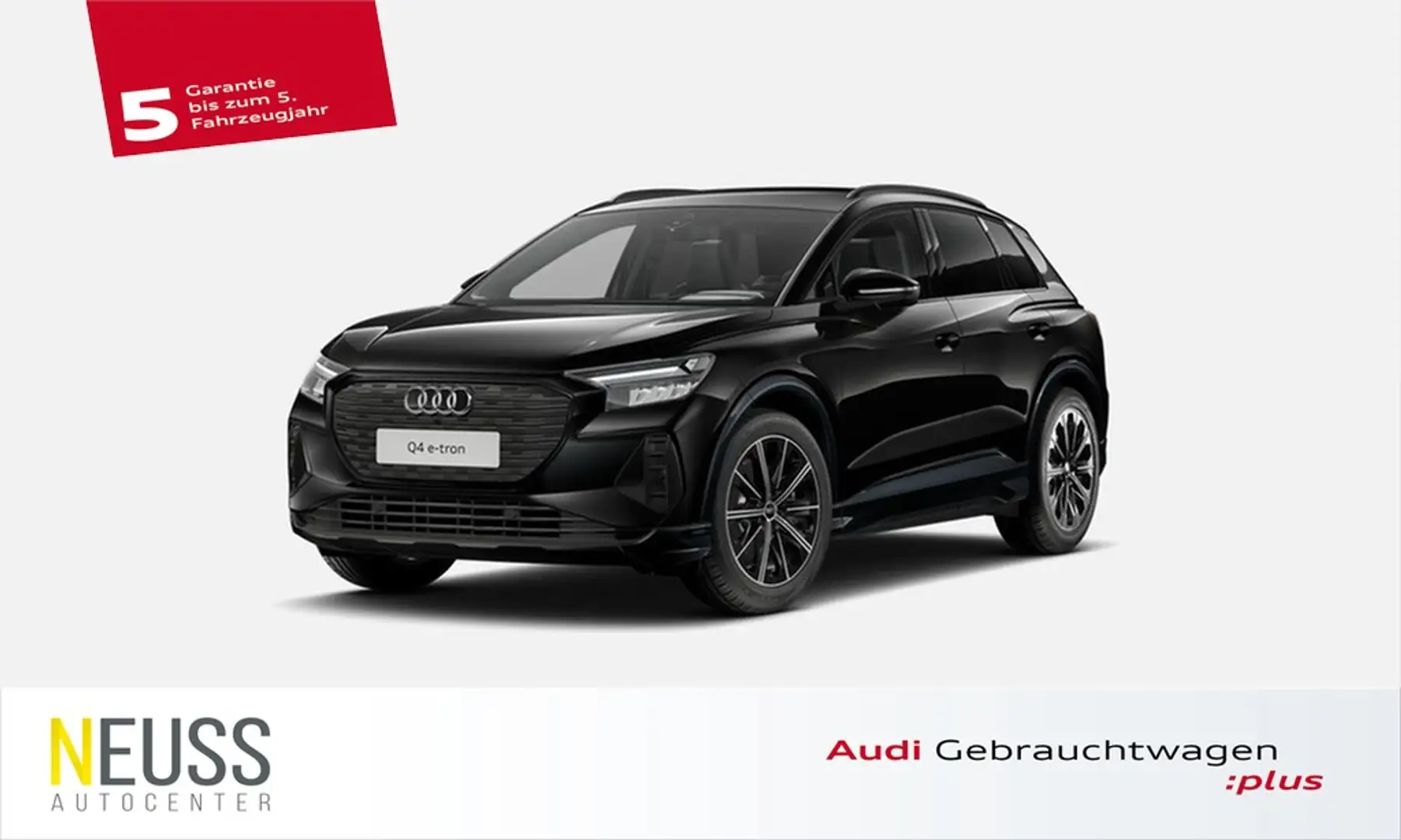 Audi Q4 e-tron 55 quattro HUD+AHK+ACC+RFK+PRIVACY+LED Schwarz - 1