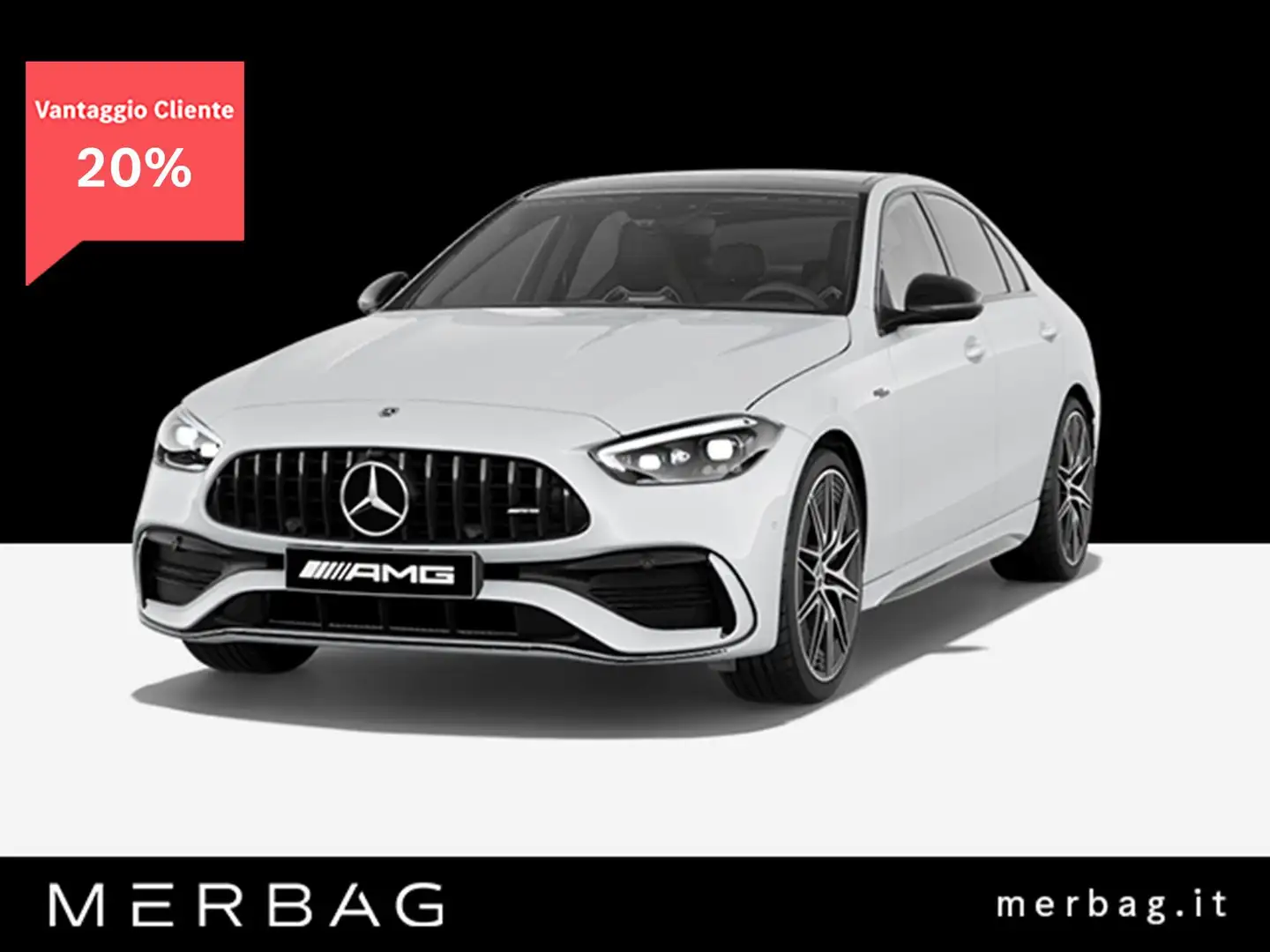 Mercedes-Benz C 43 AMG 4Matic+ Mild hybrid Premium Pro Bianco - 1
