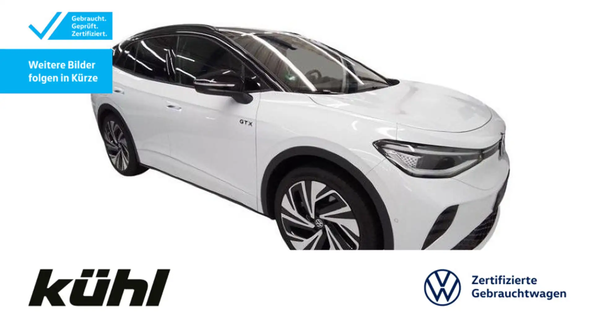 Volkswagen ID.4 GTX 4M IQ.Light/ACC/HuD/360°/App/Navi/AHK Weiß - 1