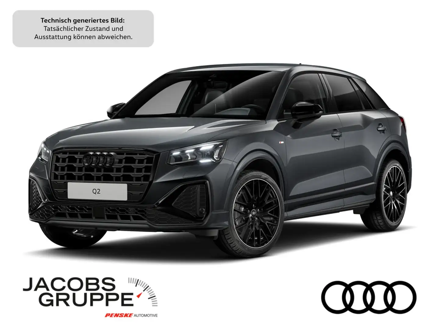 Audi Q2 35TFSI 2xS line competition/Black+/Matrix/SONOS/AHK/ACC/Kam/19Zoll Gris - 1