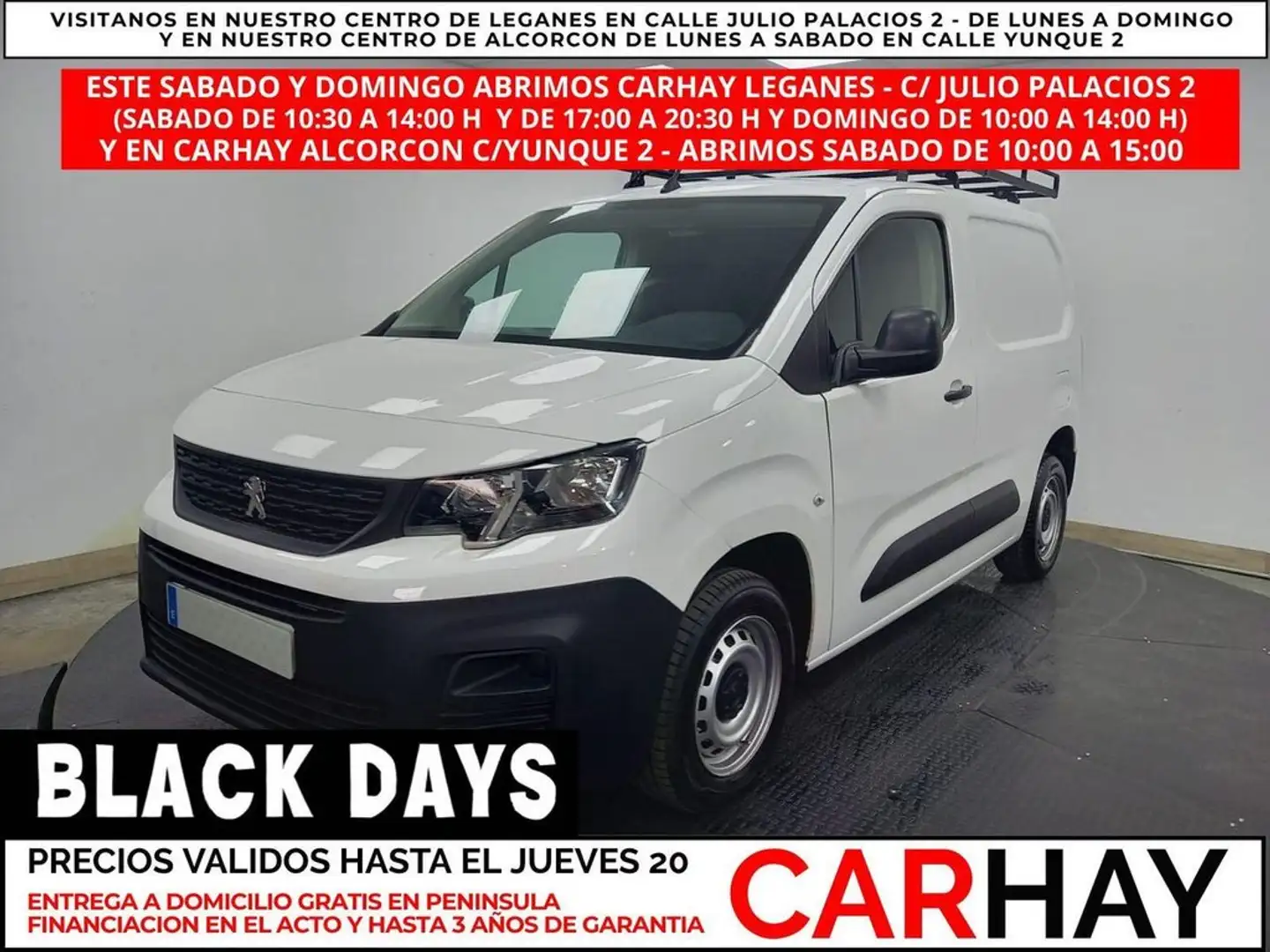 Peugeot Partner PRO STANDARD 600KG BLUE HDi 73 KW FURGÓN Weiß - 1