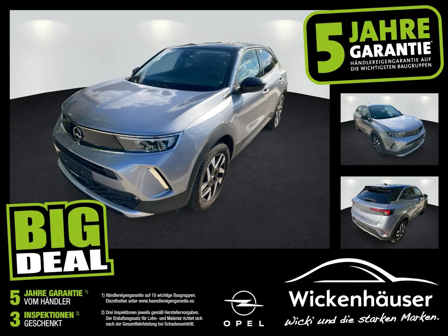 Opel Mokka 1.2 Turbo Elegance Rückfahrkamera mit 180° Silber - 1
