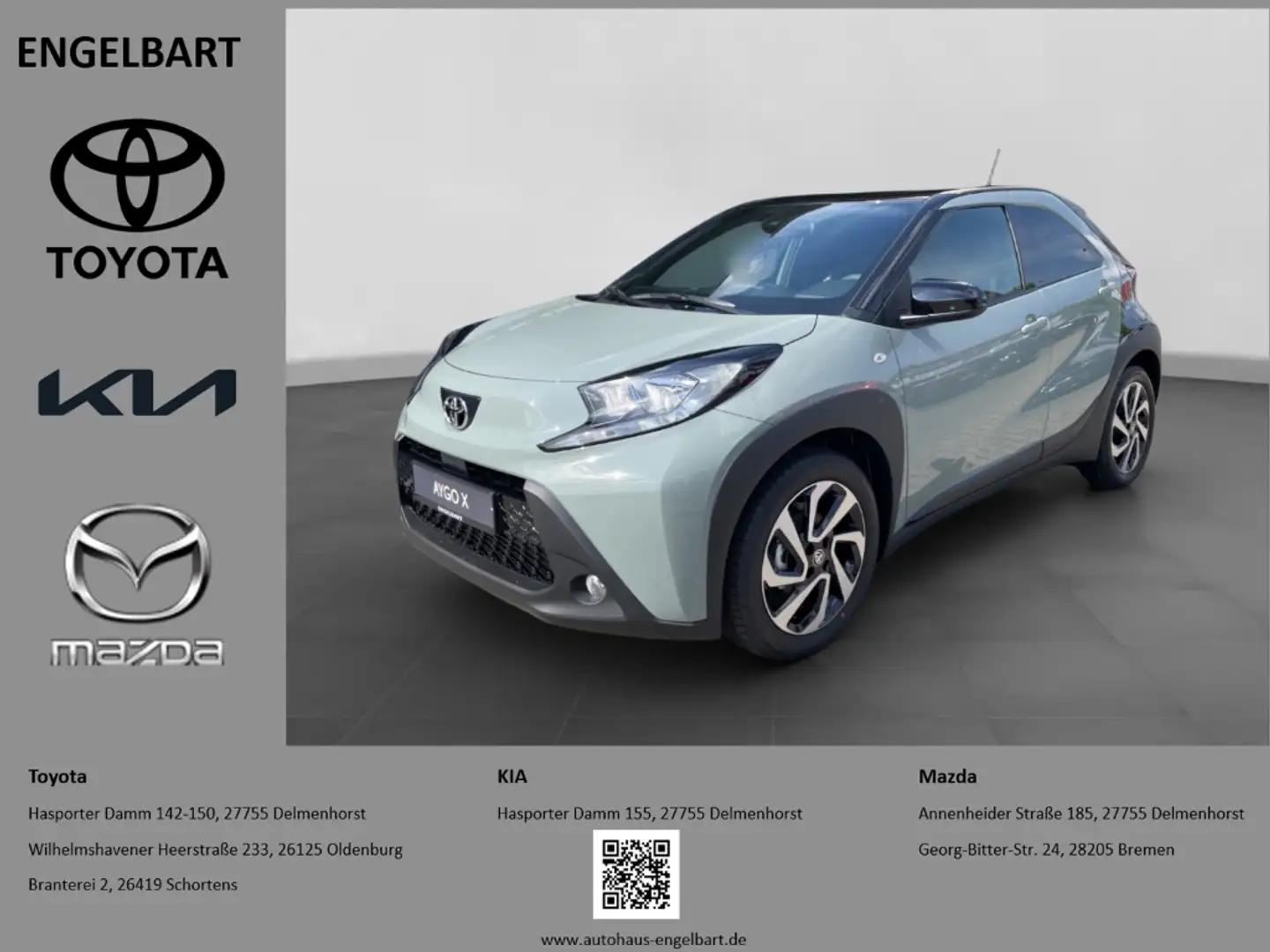 Toyota Aygo X 1.0 Teamplayer Sitzheizung Rückfahrkamera Grün - 1