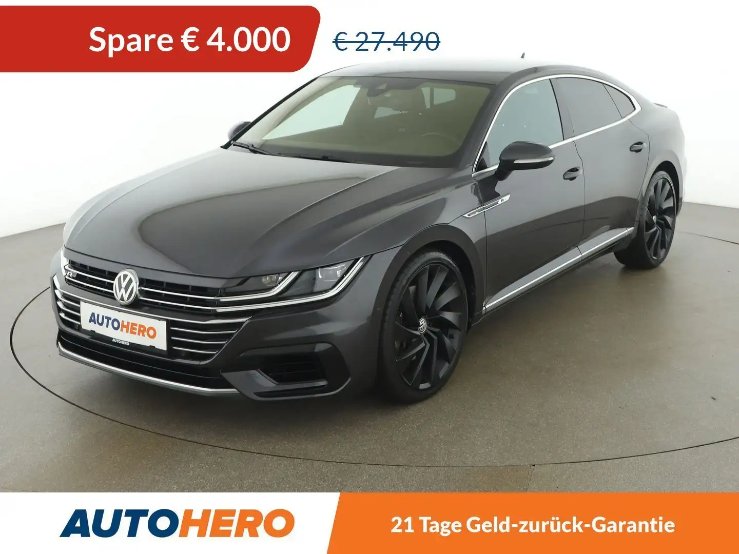 Volkswagen Arteon 2.0 TDI R-Line 4Motion Aut. *LED*ACC*SPUR*AHK*CAM* Grau - 1