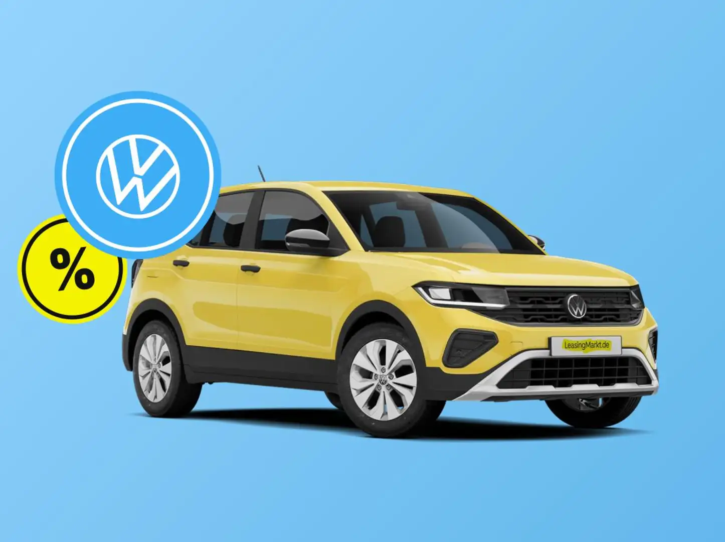 Volkswagen T-Cross 1.0 TSI OPF Life 🔥​ Aktionsleasing 🔥 Life inkl.  Weiß - 1