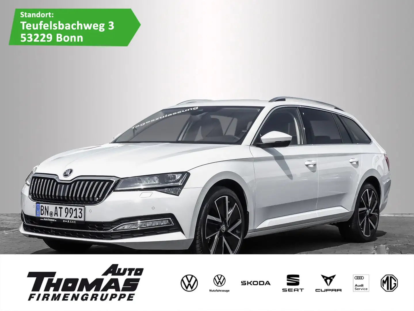 Skoda Superb Combi Style 2.0 TDI DSG LED AHK STANDHZG White - 1