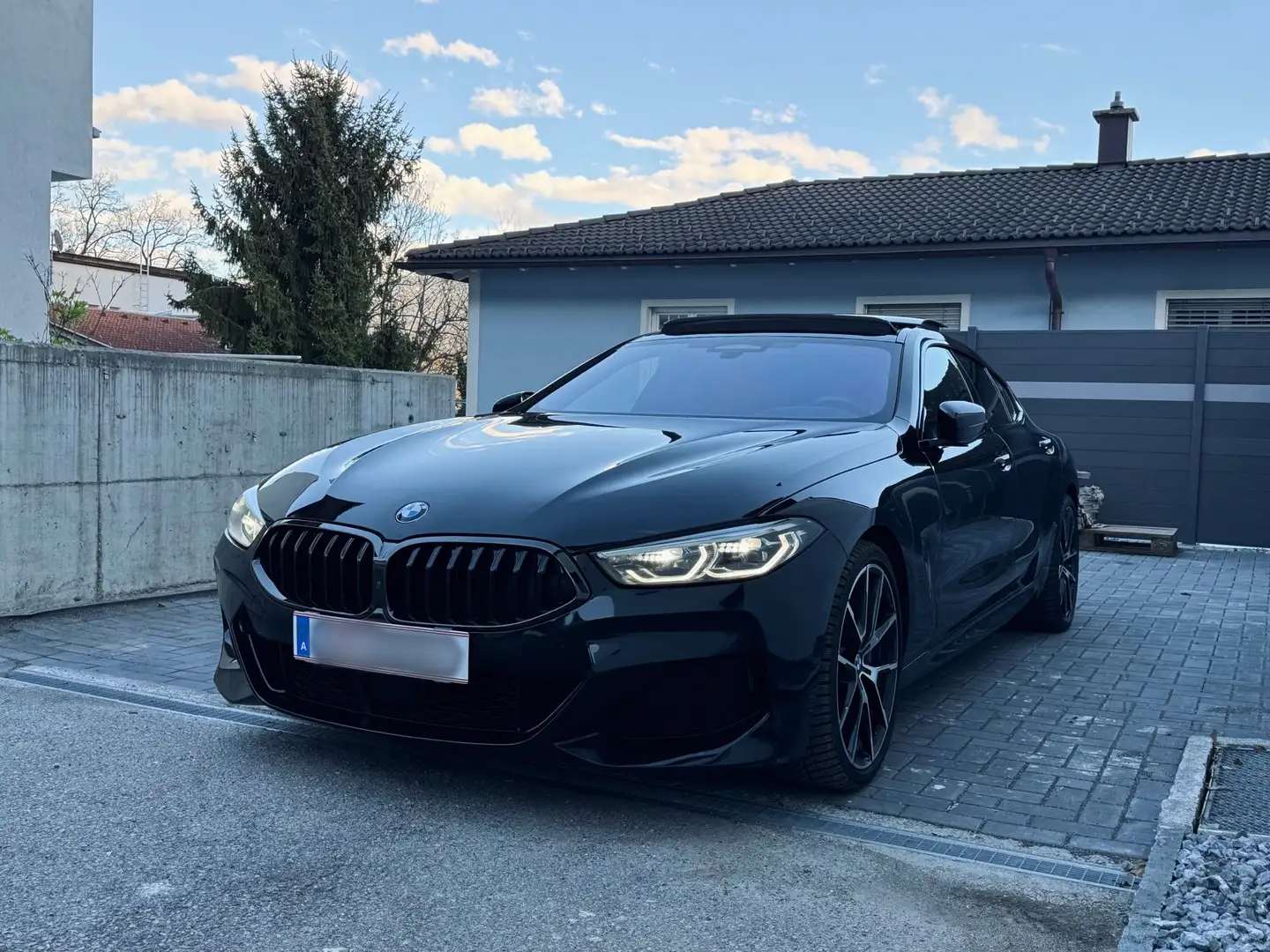 BMW 840 840i Gran Coupe VOLL/ PANO/HUD/SITZBELFTNG Schwarz - 1