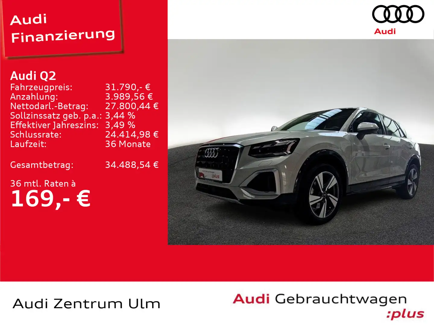 Audi Q2 advanced 35TDI 18 AHK MATRIX NAVI SHZ 5J.GAR. Argent - 1