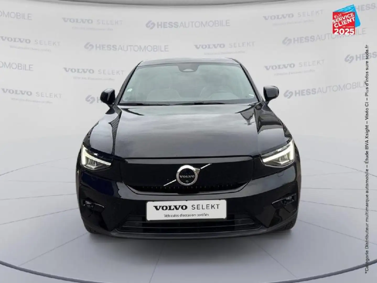 Volvo C40 Recharge Extended Range 252ch Ultimate TPano Siege chauf Volant chauf Camera GPS Noir - 2