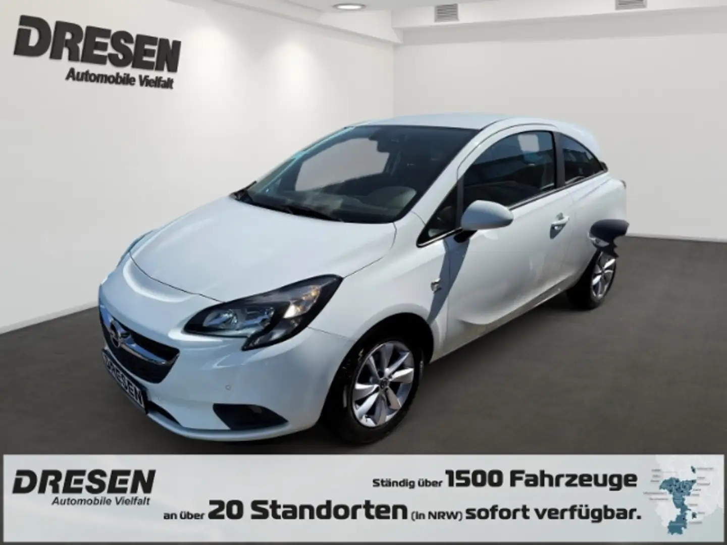 Opel Corsa E 1.2 Active 3-trg. + Rückfahrkamera + Winterpaket Bílá - 1