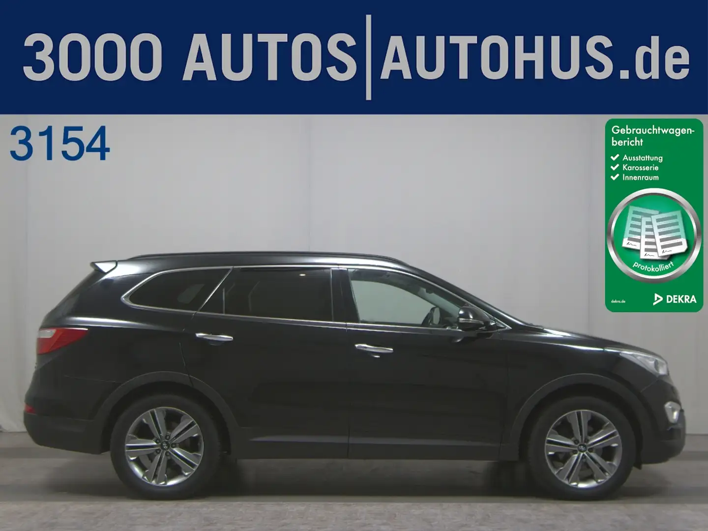 Hyundai Grand Santa Fe 2.2 CRDi Premium 4x4 GSD Leder Zwart - 1