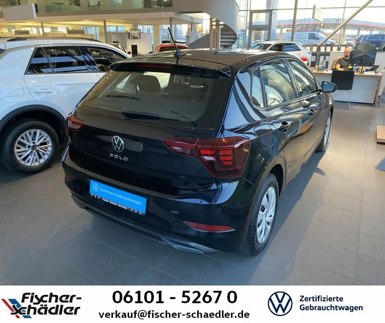 Volkswagen Polo Life 1.0TSI*DSG*Navi*LED*Dig.Cockpit*SItzHz Schwarz - 2