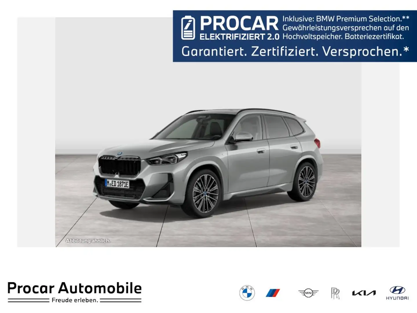 BMW iX1 xDrive30 M-SPORT+HUD+PANO+ACC+AHK+RFK+NAVI Argent - 1
