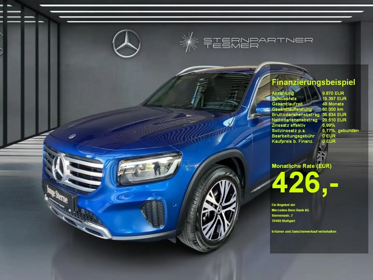 Mercedes-Benz GLB 200 d +PROGESSIVE+AHK+LED+KAMERA+SHZ Blau - 1