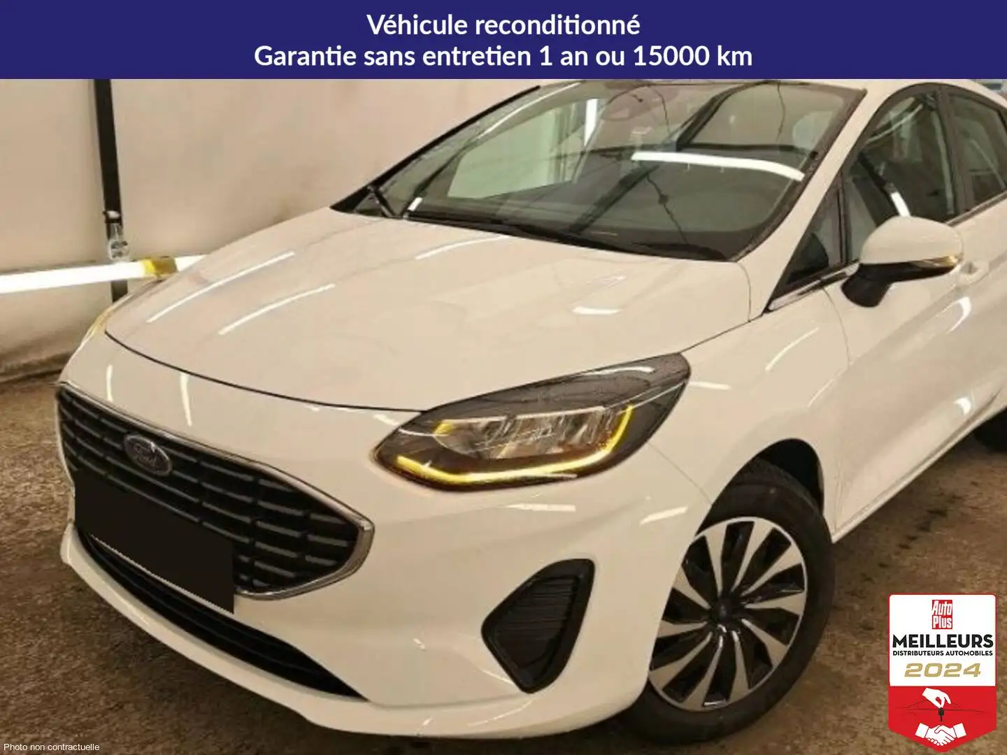 Ford Fiesta 1.0 Flexifuel 95 Titanium Blanc - 1
