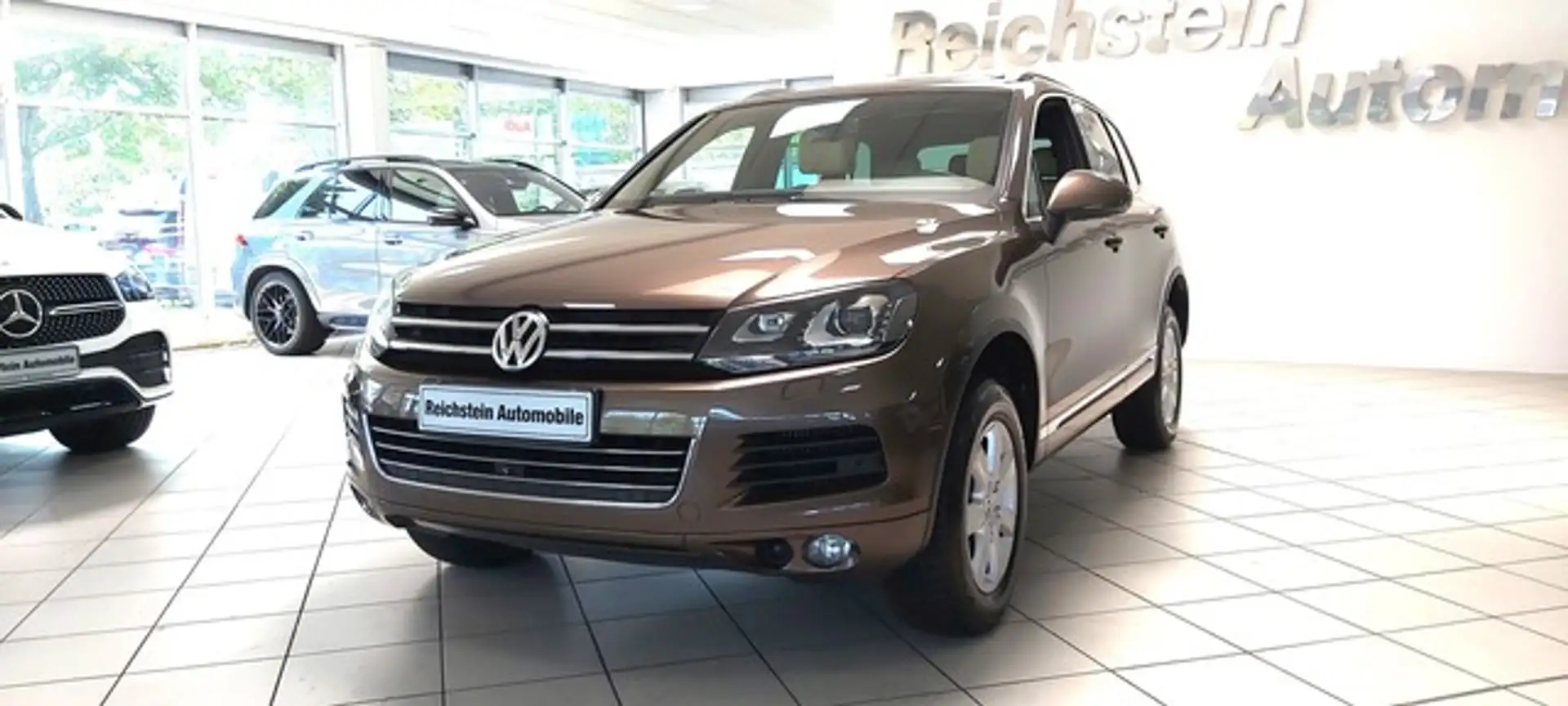 Volkswagen Touareg V6 3.0 TDI AHK PANO STANDH NETTO 15.600 Marrone - 1