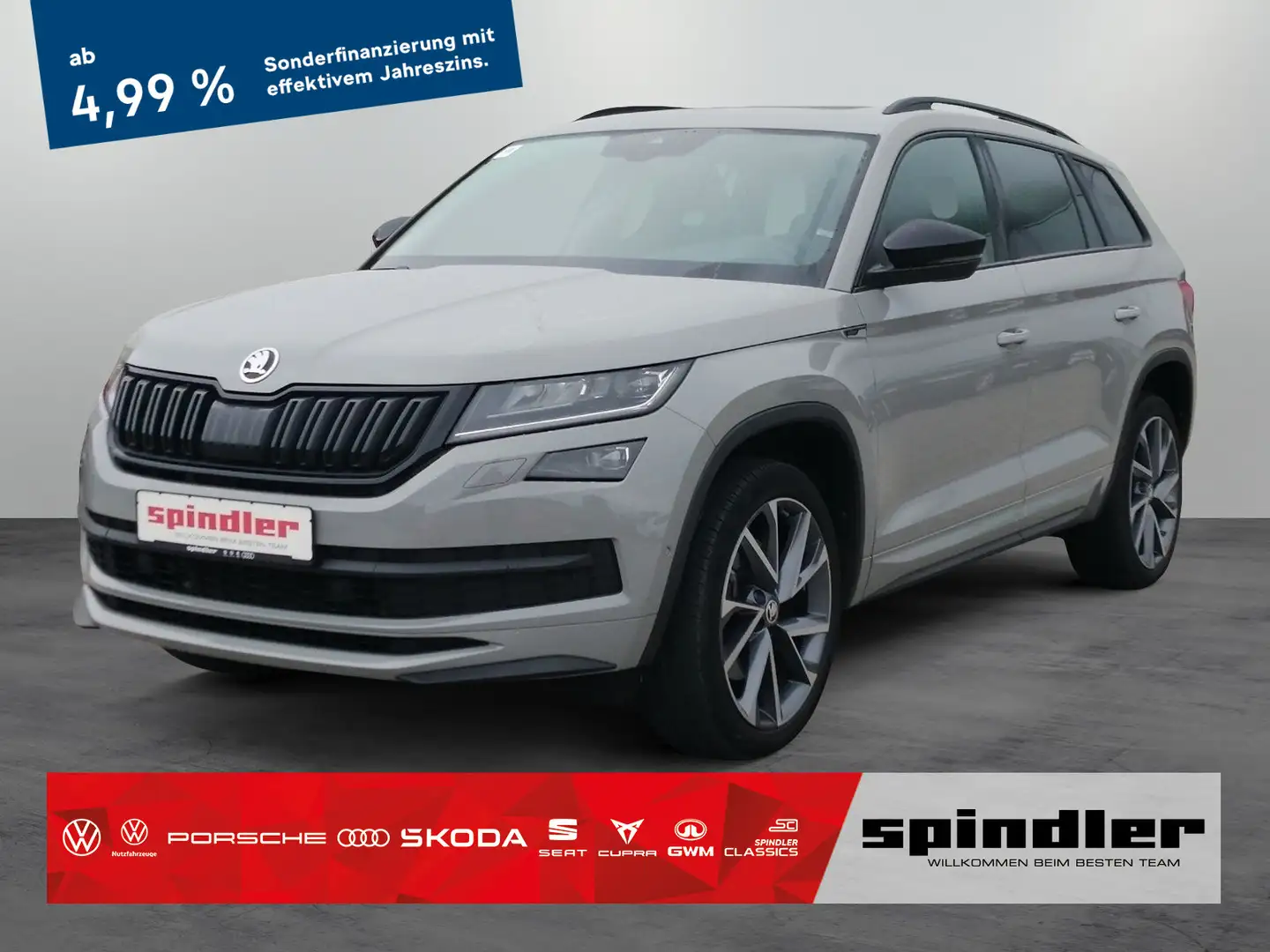 Skoda Kodiaq Sportline 2.0 TDI 4x4 DSG/ Pano, LED, AHK Gris - 1