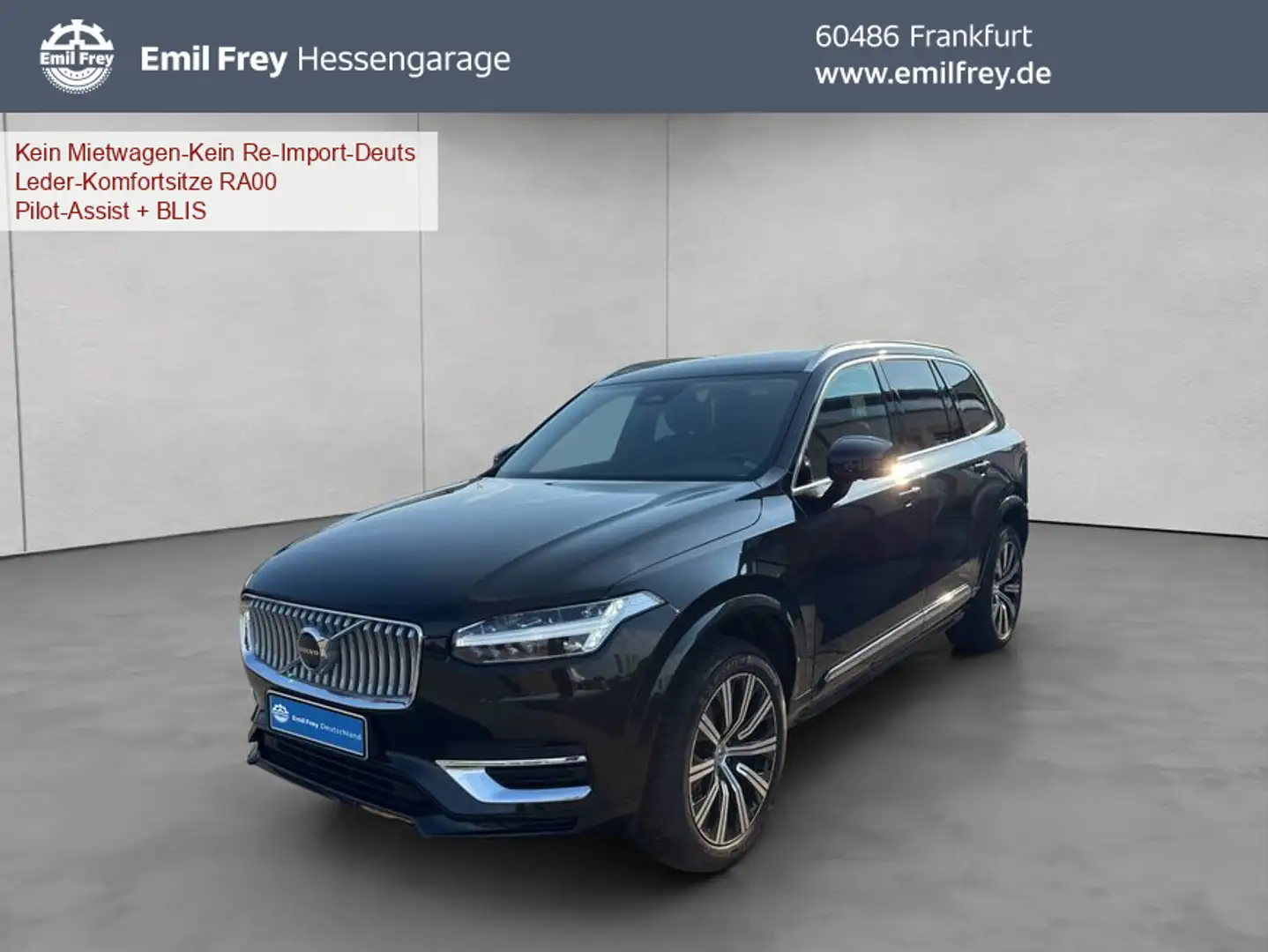 Volvo XC90 XC90 B5 AWD Plus-Bright 7S Glasd 360° Standh AHK Schwarz - 1